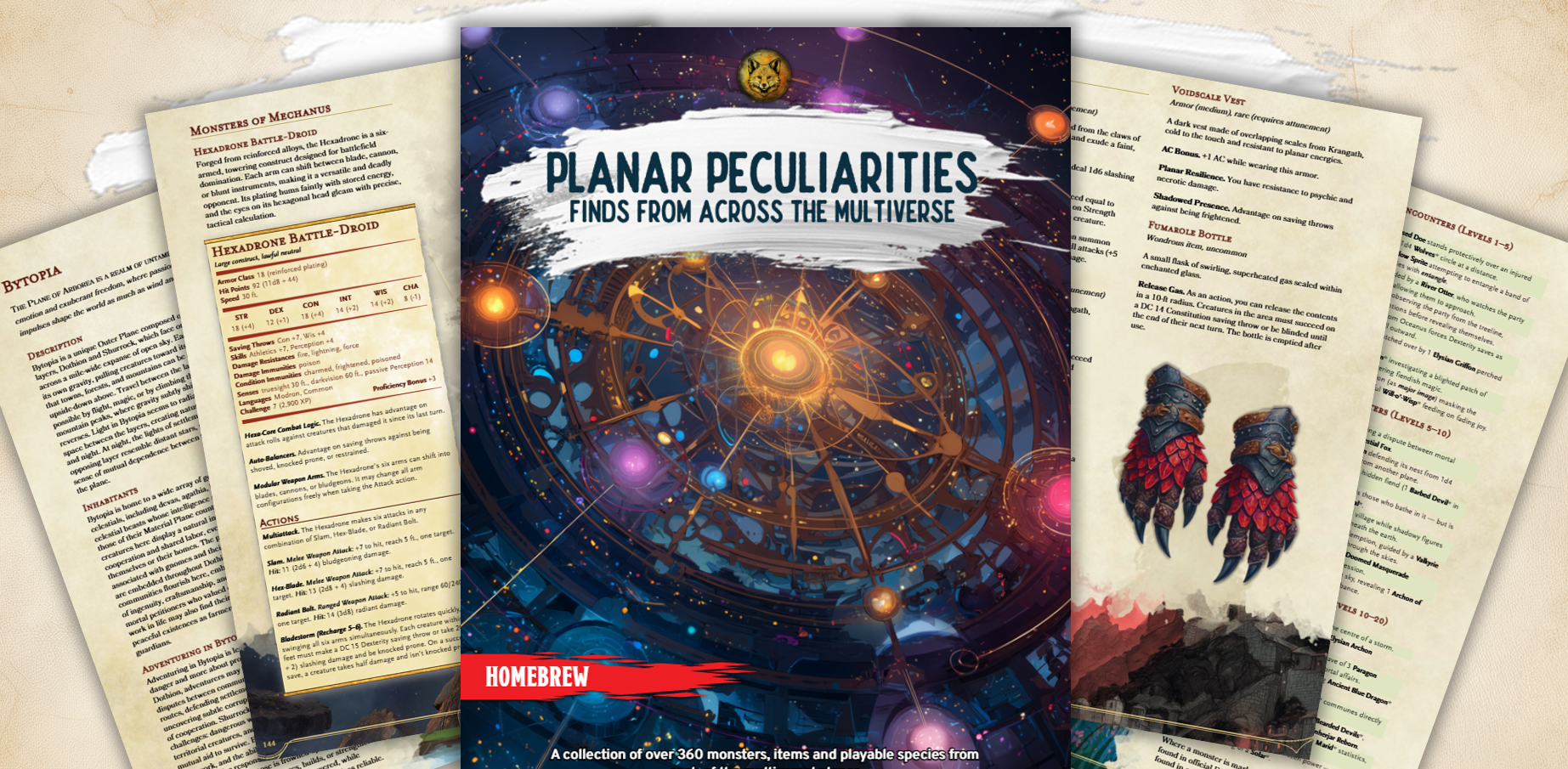 Planar Peculiarities: Feywild, Shadowfell & Abyss-Inspired D&D Content Pack