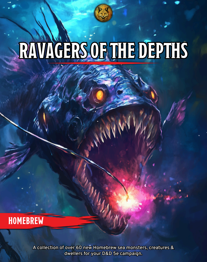 Ravagers of the Depths | 60+ Sea Monsters for D&D (Digital Download)