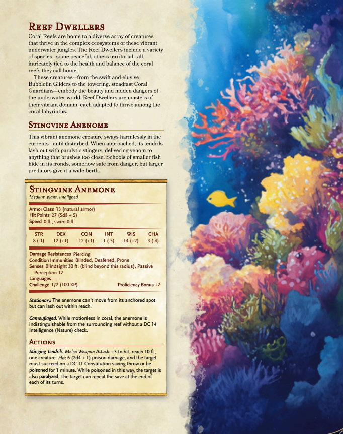 Ravagers of the Depths | 60+ Sea Monsters for D&D (Digital Download)