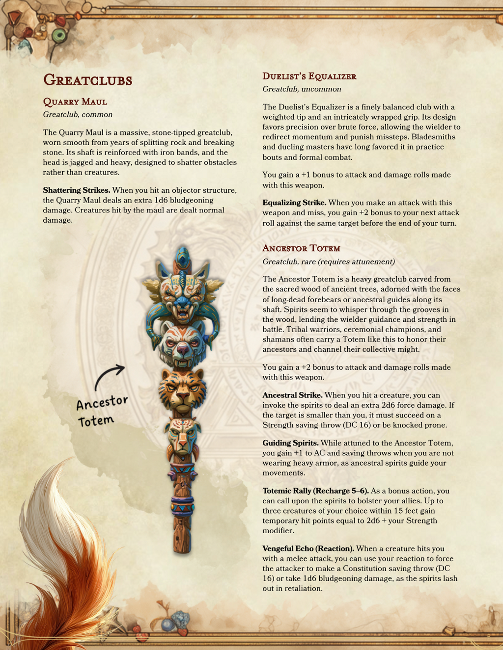 The Master's Combat Collection | 120 New Weapons for D&D 5e (Digital Download)