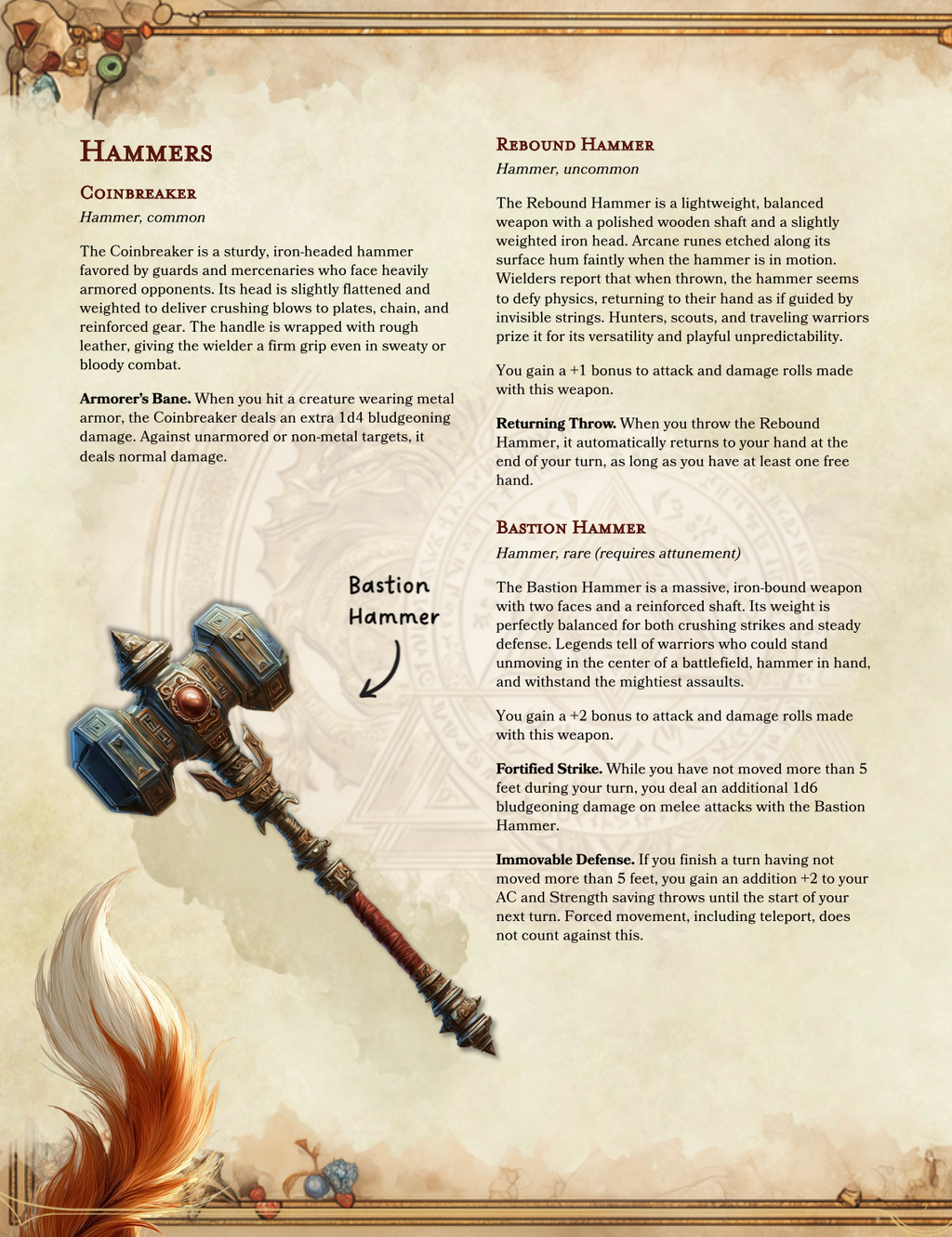 The Master's Combat Collection | 120 New Weapons for D&D 5e (Digital Download)