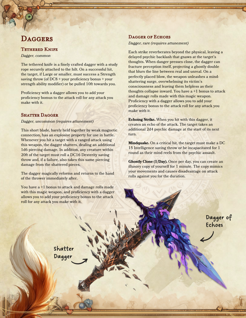 The Piercing Pack | 30 New Weapons for D&D 5e (Digital Download)