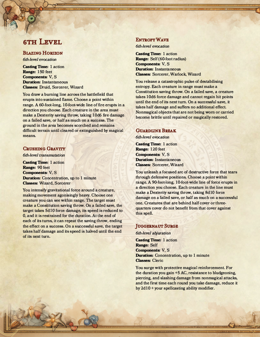 The Codex Arcanum | 130 New Spells for D&D (Digital Download)