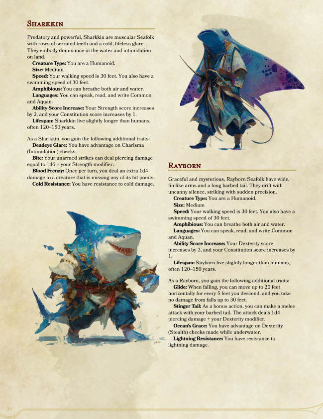 Grand Species Almanac | 70+ New Species for D&D (Digital Download)