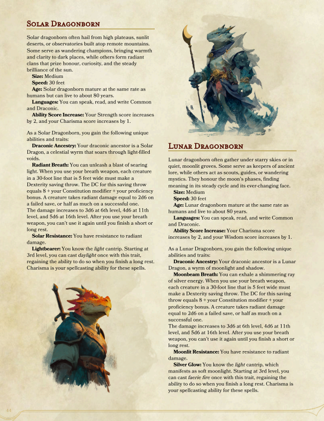 Grand Species Almanac | 70+ New Species for D&D (Digital Download)