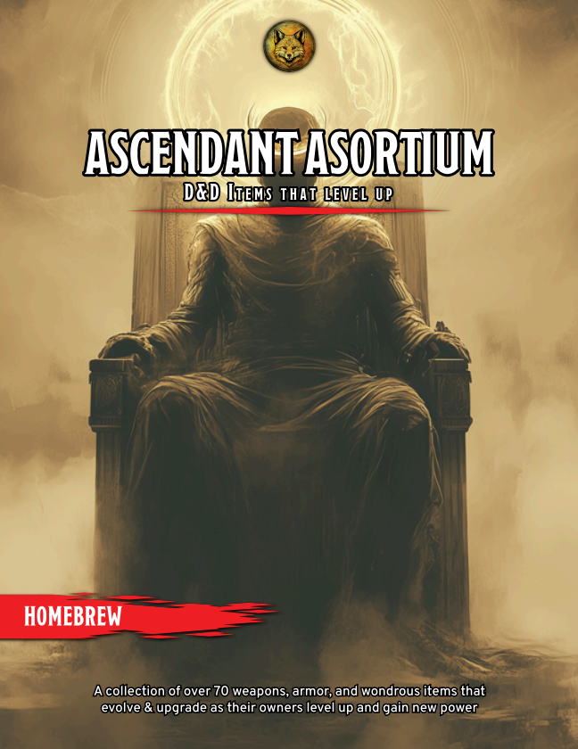 The Ascendant Asortium | 70+ New Levelling Up Items for D&D (Digital Download)