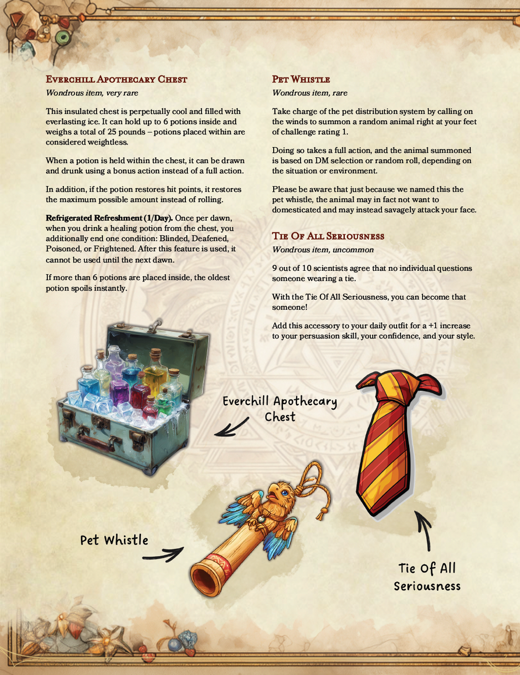 21 Barely Useful Items | Magical Nonsense for D&D (Digital Download)