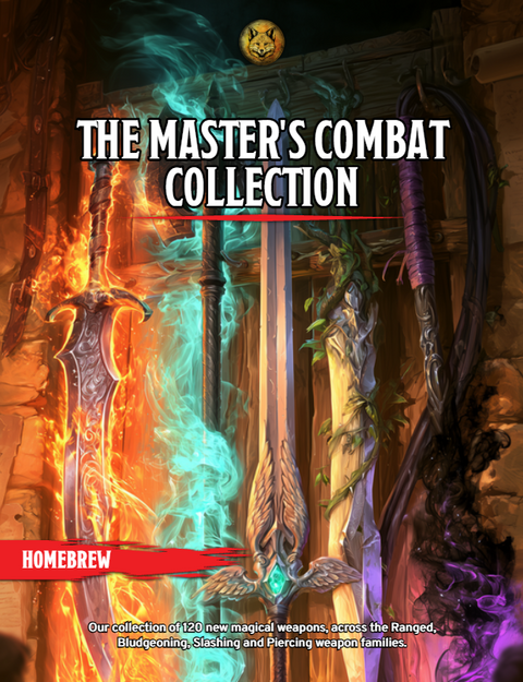The Master's Combat Collection | 120 New Weapons for D&D 5e (Digital Download)