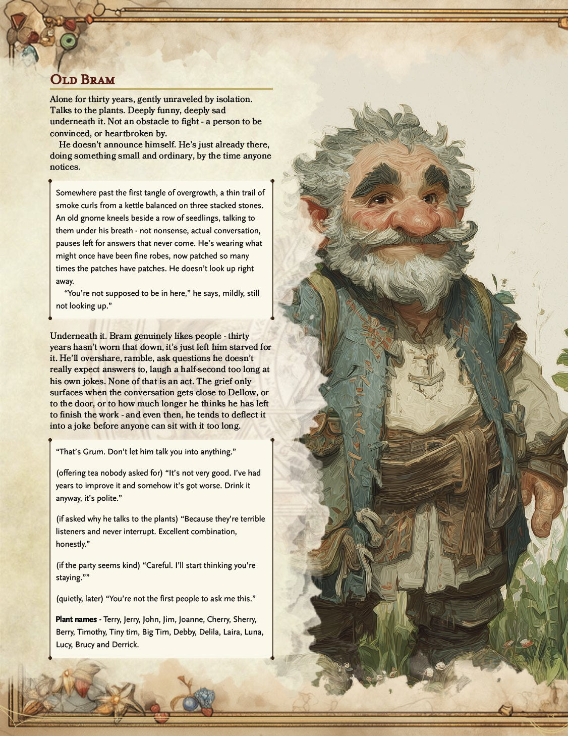 Gardens & Graves | A Tragic One Shot Adventure for D&D
